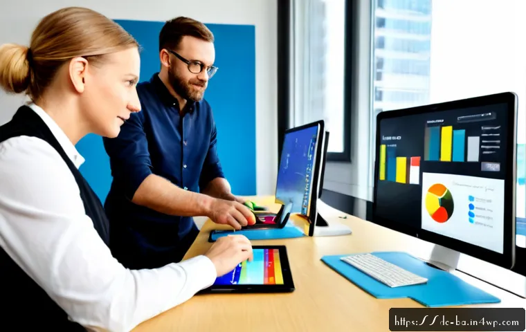 Home 13 모듈식 역량 개발의 주요 성공 요소 - Photorealistic modern German workplace learning session, a diverse team of adult professionals assem...
